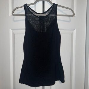 Express Black Lace Tank Top | XS